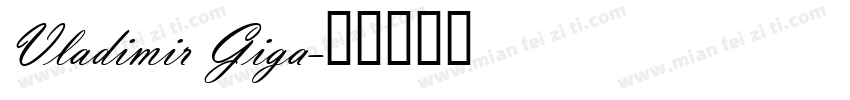 Vladimir Giga字体转换